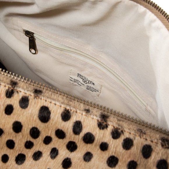 Boho Exotic Leopard Pattern Weekender Duffel Bag - Picture 7 of 15